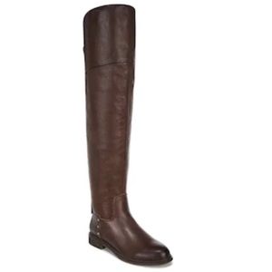FRANCO SARTO Halenna Over-the-Knee Boot in Dark Brown NWOT